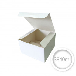 White BOX 160x160x180mm C106 - 100 pieces - PACKAGING FOR CHICKEN FRIES CHURROS NUGGETS