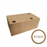 ECO BOX 144x85x50mm C101 - 100 pieces - PACKAGING FOR CHICKEN FRIES CHURROS NUGGETS