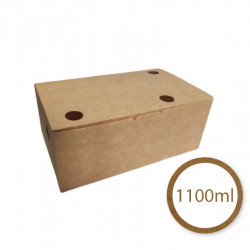 ECO BOX 178x108x68mm C103 - 100 pieces - PACKAGING FOR CHICKEN FRIES CHURROS NUGGETS