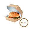 HAMBURGER MAŁY ECO 115X115X70mm  H-101 – 500szt. - opakowanie na hamburgera – box zamykany szczękowy