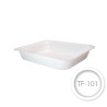 White eco welding container - TF-101 - one piece molded tray 230x180x40mm