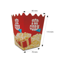 Popcorn  S - 690ml CORNET 500 SZT. - pudełka na popcorn nadruk - 2