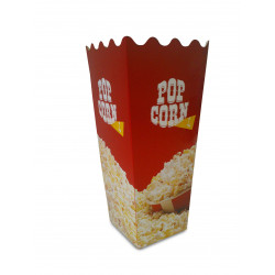 Popcorn  L - 1600ml CORNET CORNET 500 SZT. - PUDEŁKA NA POPCORN NADRUK