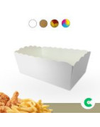 Paper gutter trays - perfect for serving fries, sausage and other snacks